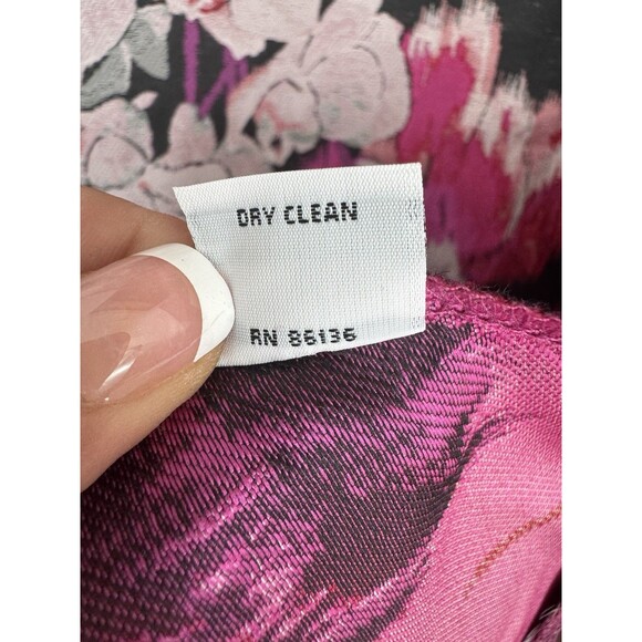 Bryn Walker Floral Marcella Jacket Coat Size Medium ? Pink Black Oversize - Picture 6 of 7